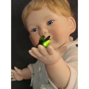 1996 Ashton Drake Galleries Signed Porc Baby Doll Andrew with Light Up Firefly